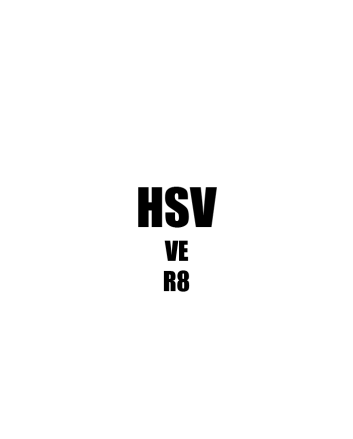HSV R8 VE