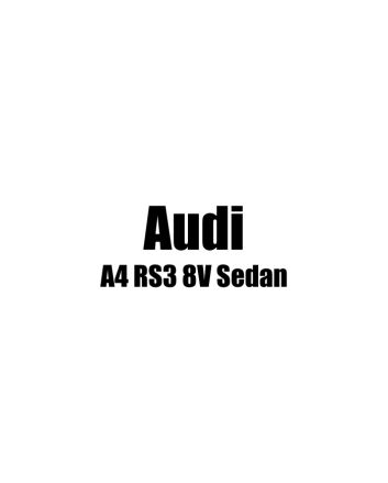 AUDI RS3 8V SEDAN