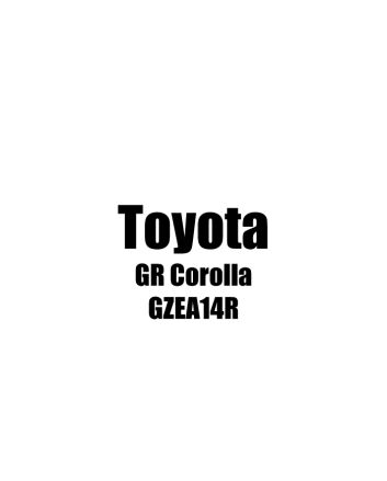 Toyota Corolla GR GZEA14R