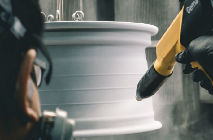 KOYA wheel powder coating finish process
